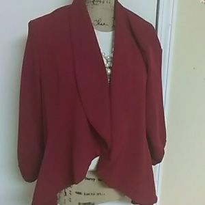 Burgundy Red Blazer